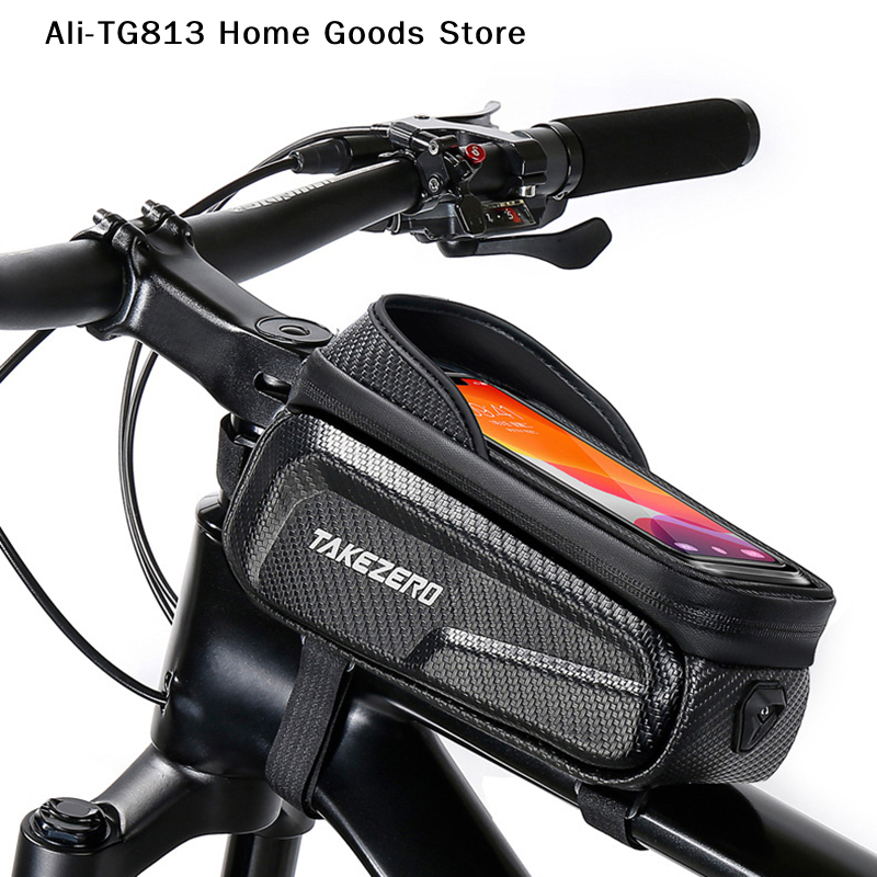 Cycling Commuter Bag - [TG813]Bicycle Bag Front Tube Touch Screen