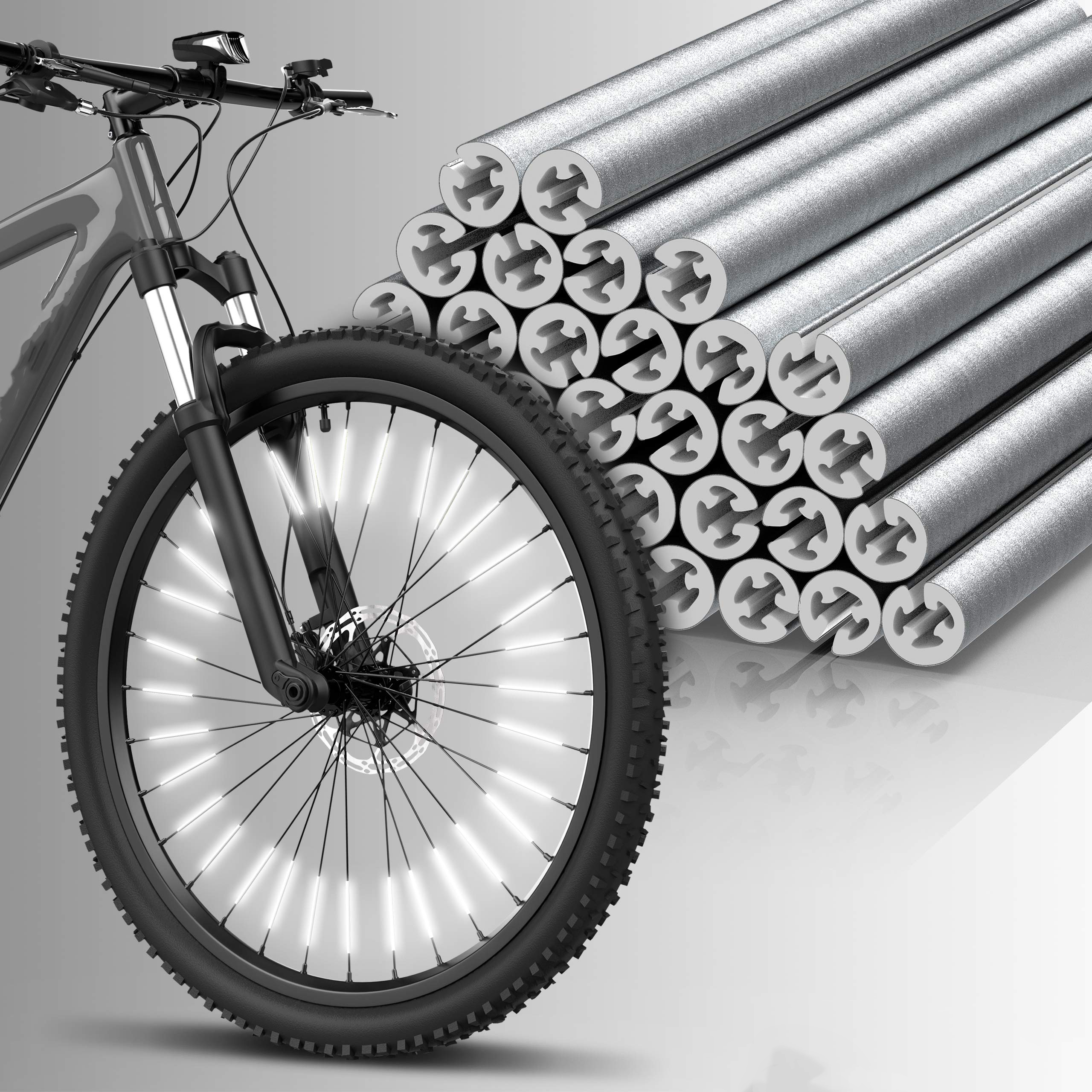 Spoke Reflector Set - 36 Pieces Spoke Reflectors Bicycle Set
