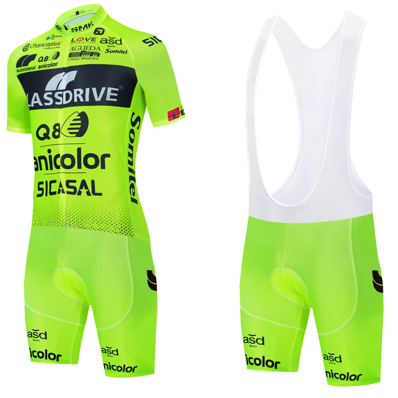 Cycling Commuter Trousers - Fluor Yellow Cycling Jersey GLASSDRIVE Team