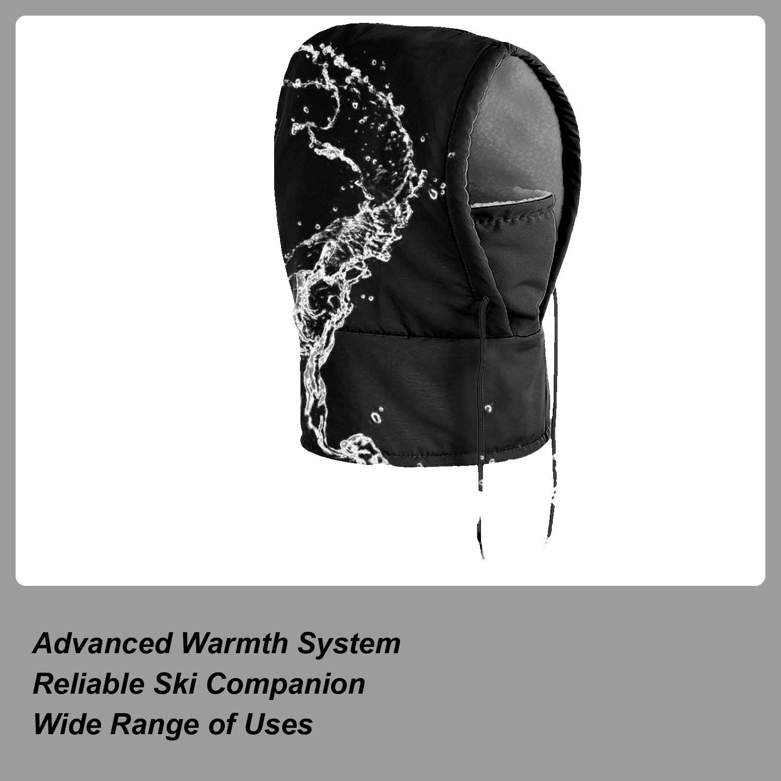 Cycling For Commute - Ski Hood Windproof Hat With Drawstring
