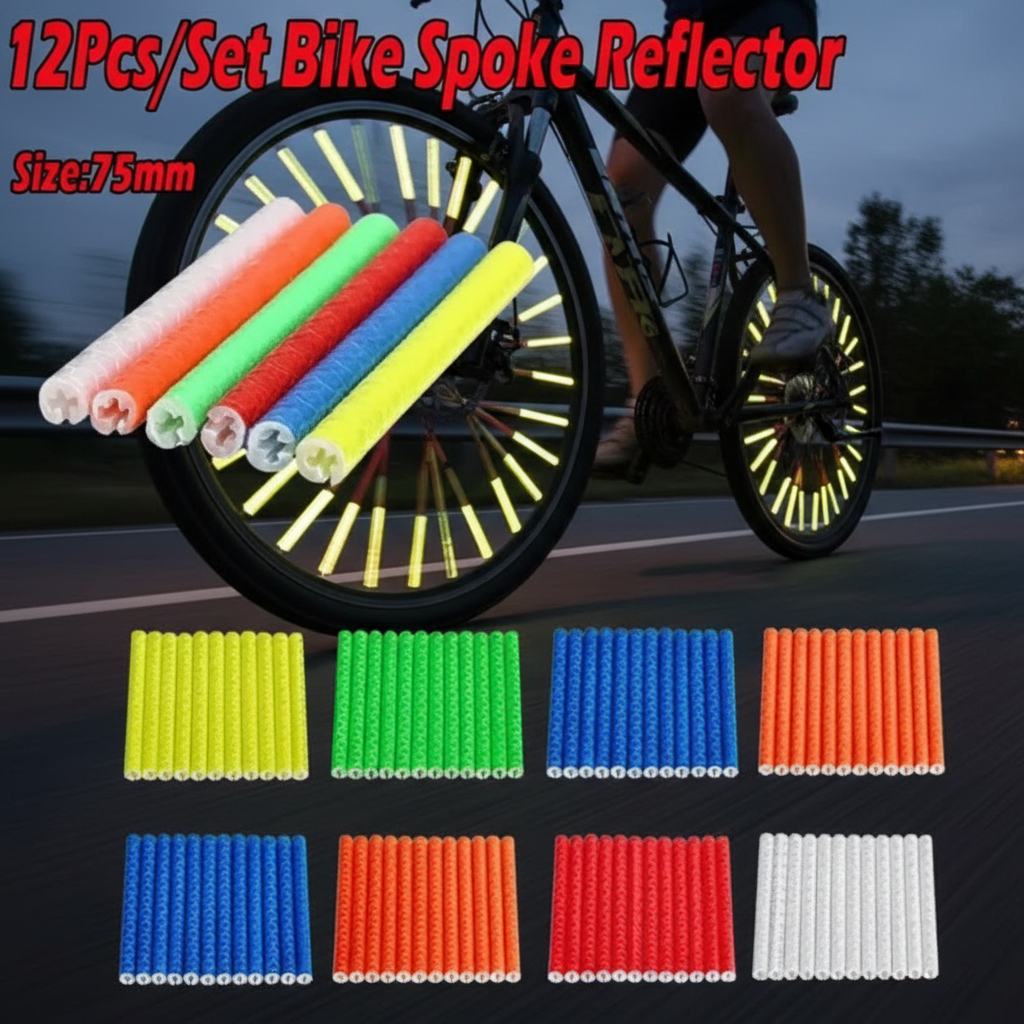 Bike Spoke Reflector Clips 12- - Spoke Reflector Set 评论和价格