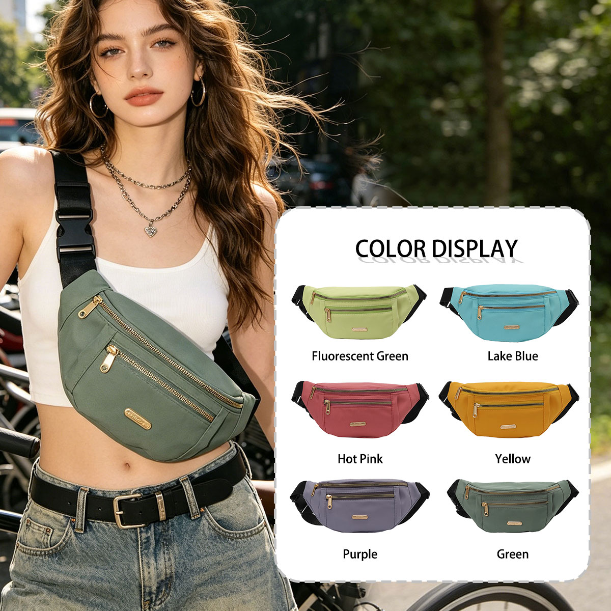 Fashion Casual Solid Color Wom - Cycling For Commute 评论和价格