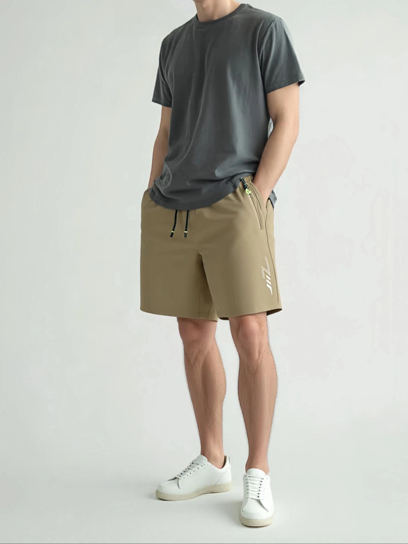 Men's Plain Casual Sports Shor - Cycling Shorts For Commute 评论和价格