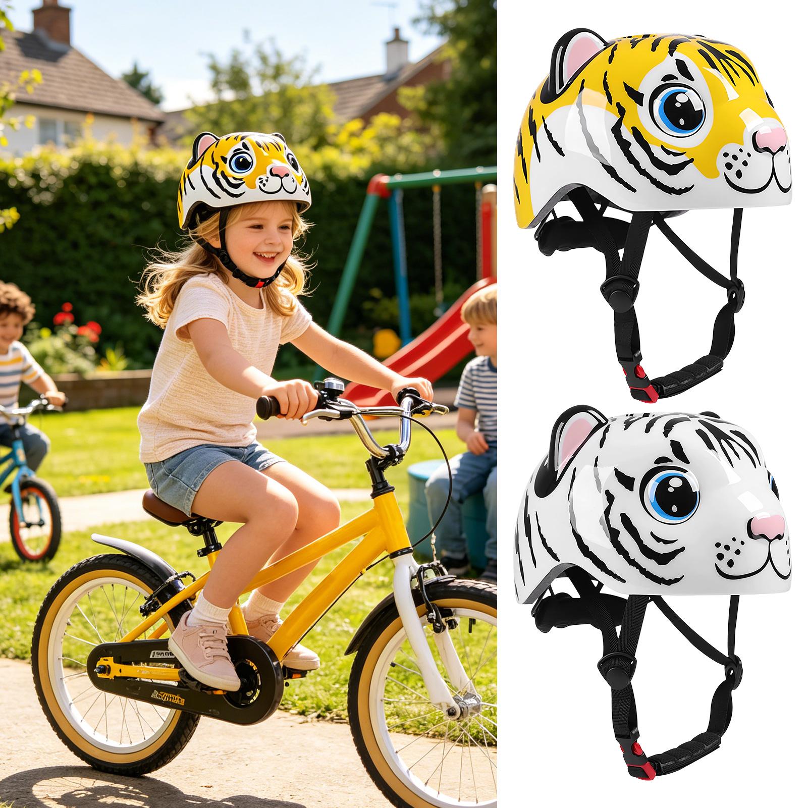 Helmet For Kids Tiger Pattern  - Commute Cycling Helmet 评论和价格