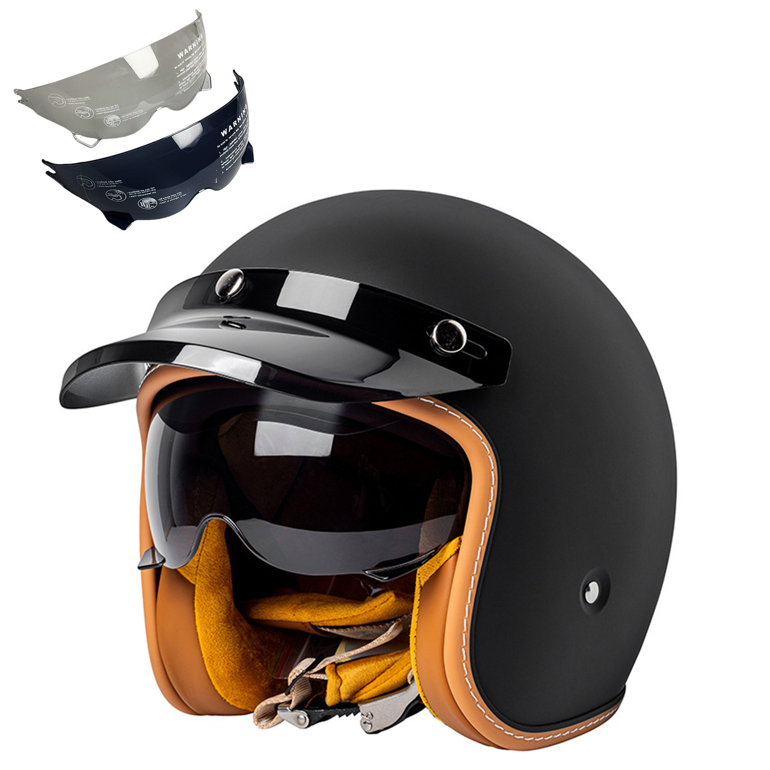 MT-5 Retro Motorcycle Helmet 3 - Commute Cycling Helmet 评论和价格