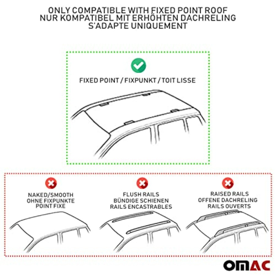 Roof Rack Cross Bars for Mazda - Cargo Rack Aluminum 评论和价格