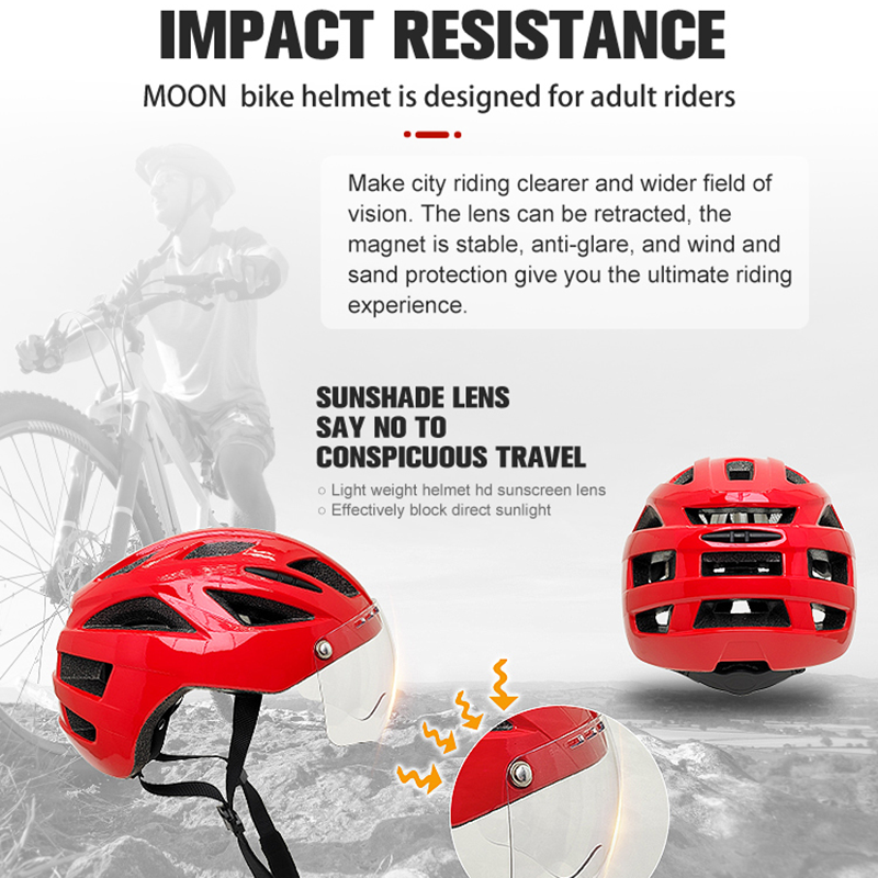 MOON Road Bike Helmet with Det - Commute Cycling Helmet 评论和价格