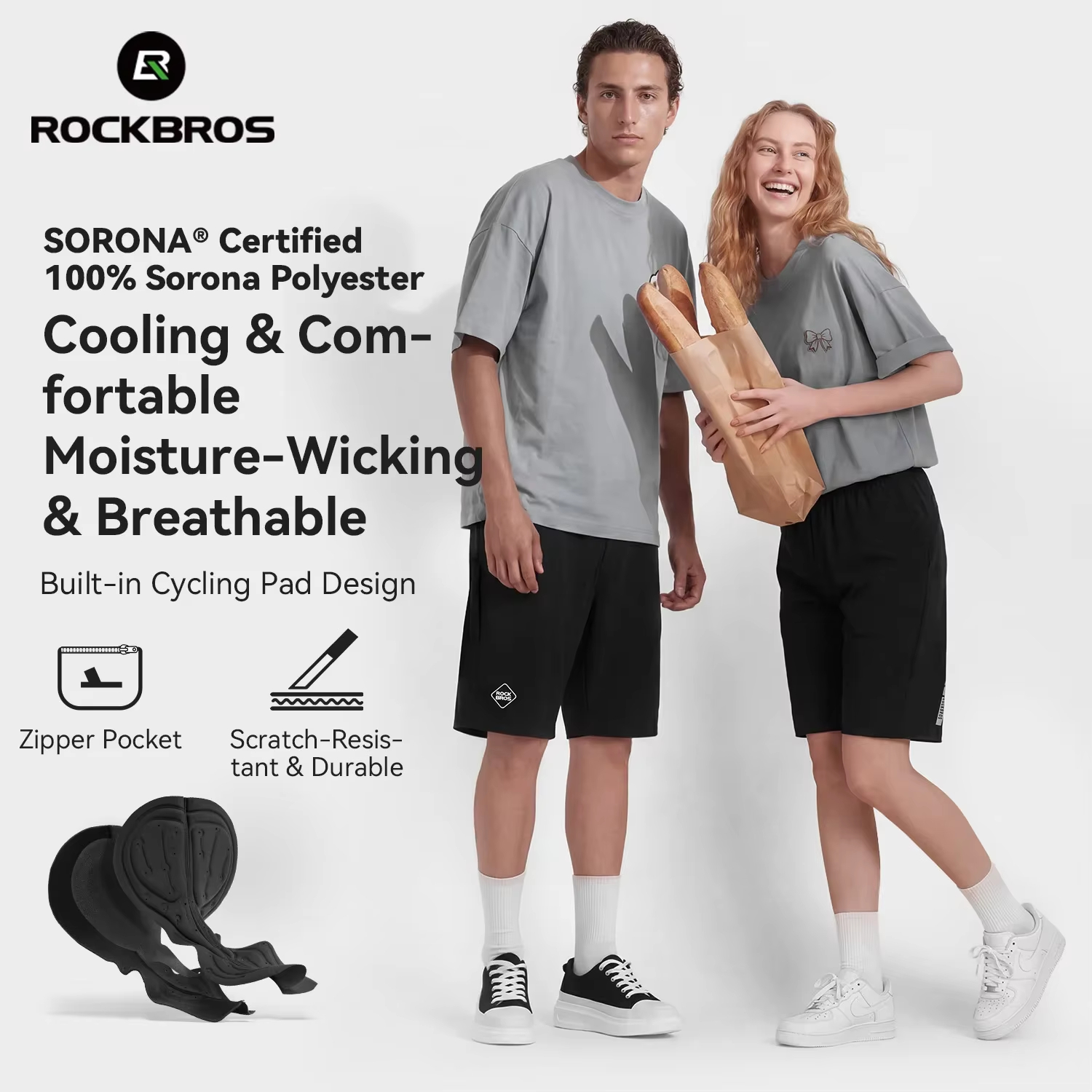 ROCKBRS Casual Cycling Shorts  - Cycling Shorts For Commute 评论和价格