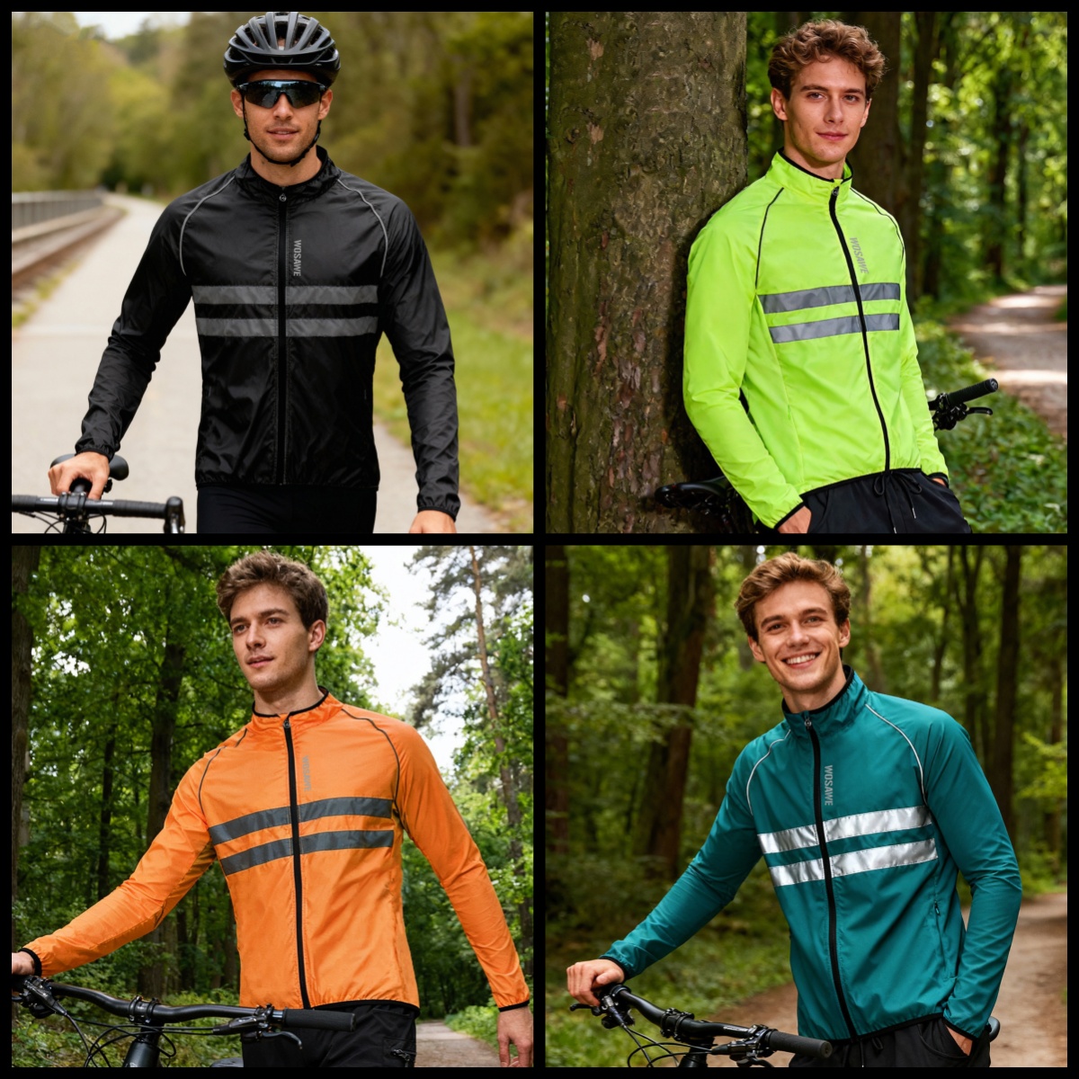 WOSAWE Men Cycling Windbreaker - Cycling Commuter Jacket 评论和价格