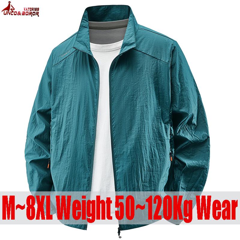 Plus Size 7XL 8XL Summer Quick - Cycling Commuter Jacket 评论和价格