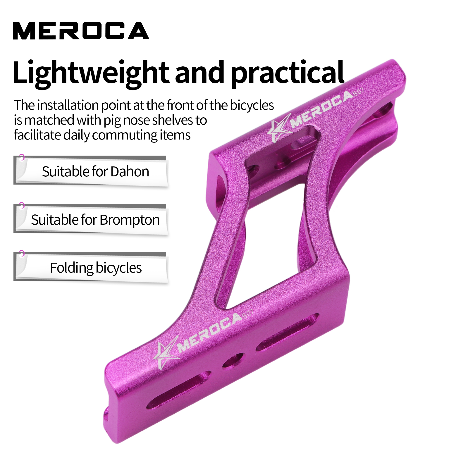 Meroca Folding Bicycle Front B - Cargo Rack Aluminum 评论和价格