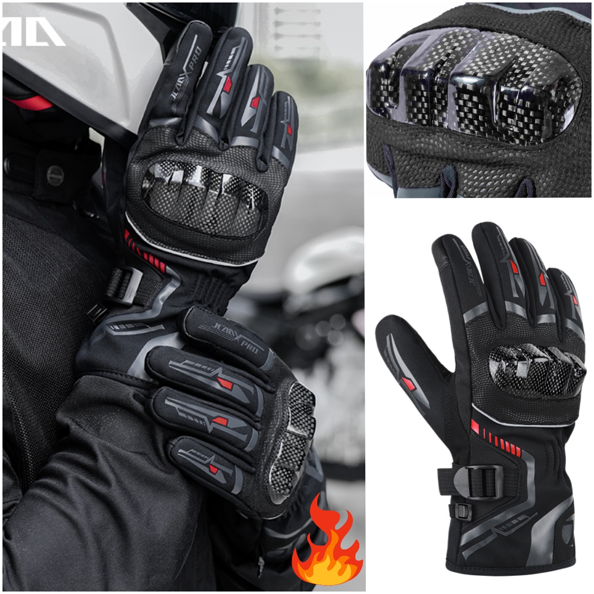 Winter Men Motorcycle Glove Gi - Waterproof Cycling Commute 评论和价格