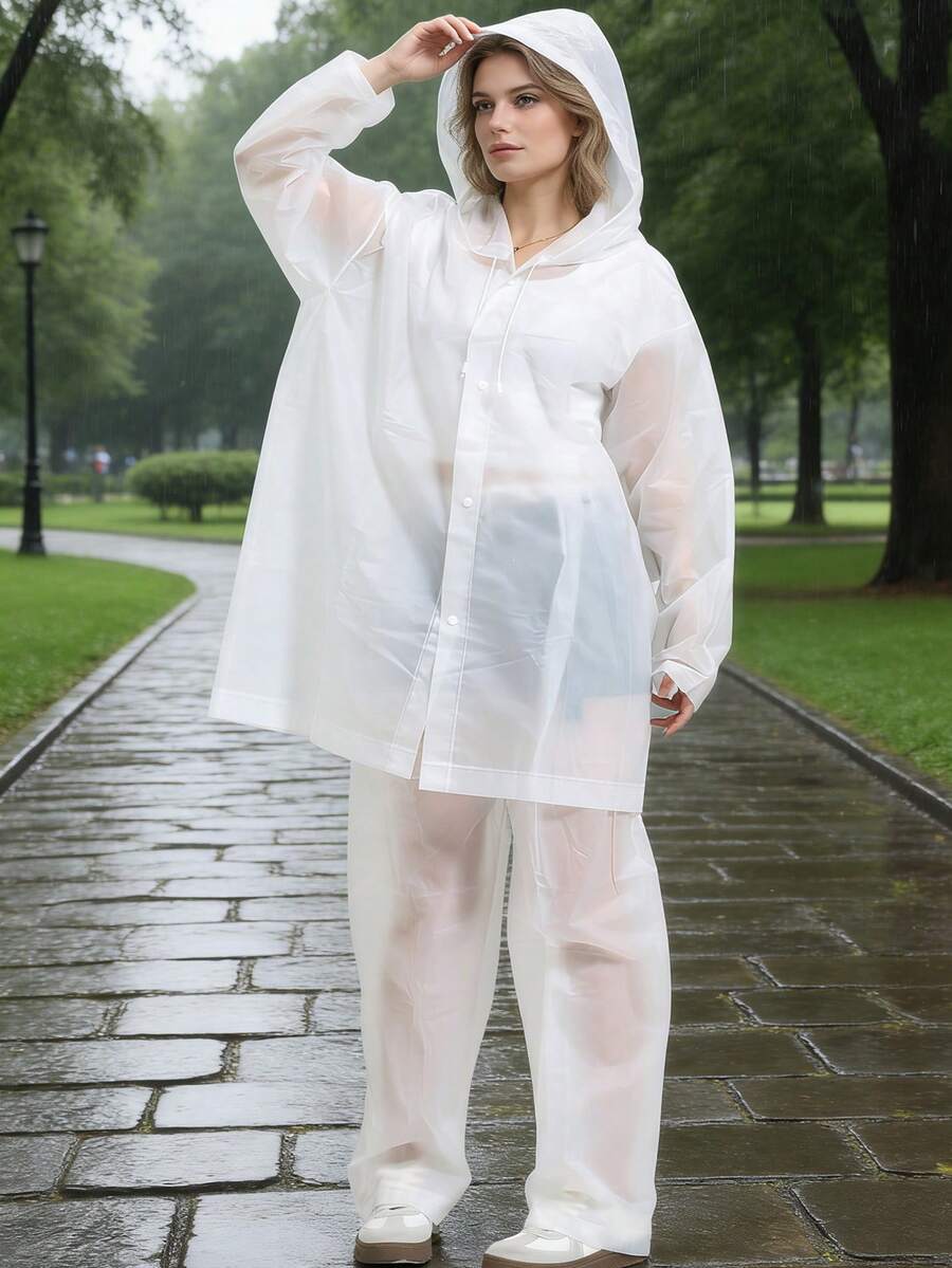 2pcs Unisex full-body rain sui - Cycling Commute Pants 评论和价格